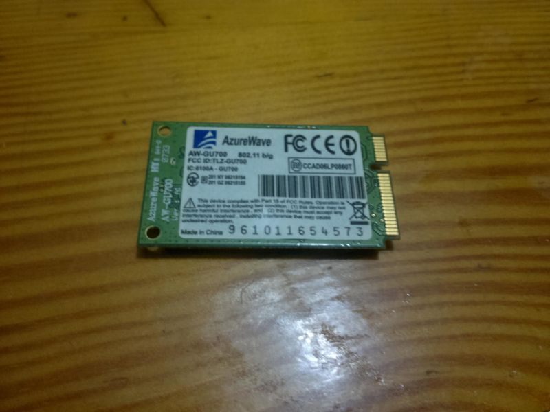 AZUREWAVE AW-GU700 WIFI MINI PCI EXPRESS KART 802.1b/g