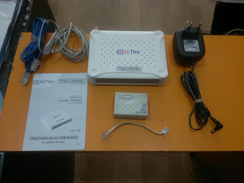 airties rt-102 combo kablolu modem