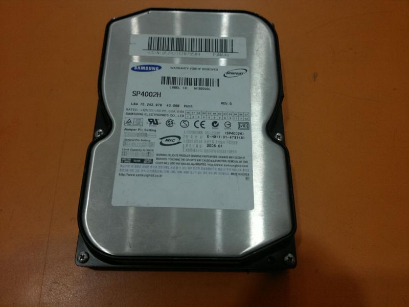 samsung sp4002h 40 gb 3.5'' ide harddisk