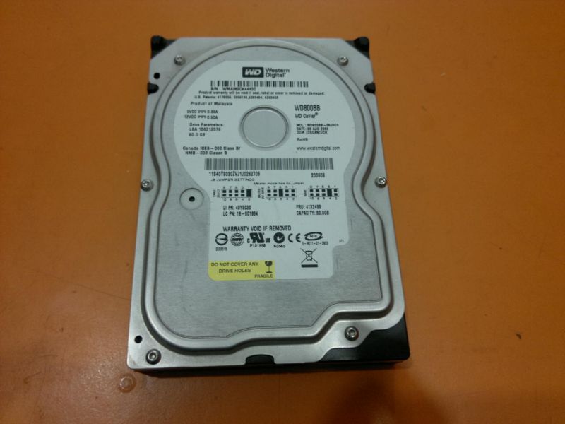 western digital wd800bb 80 gb 3.5'' ide harddisk
