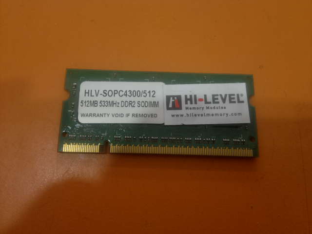 hi-level 512 mb pc4300 533 mhz notebook ram